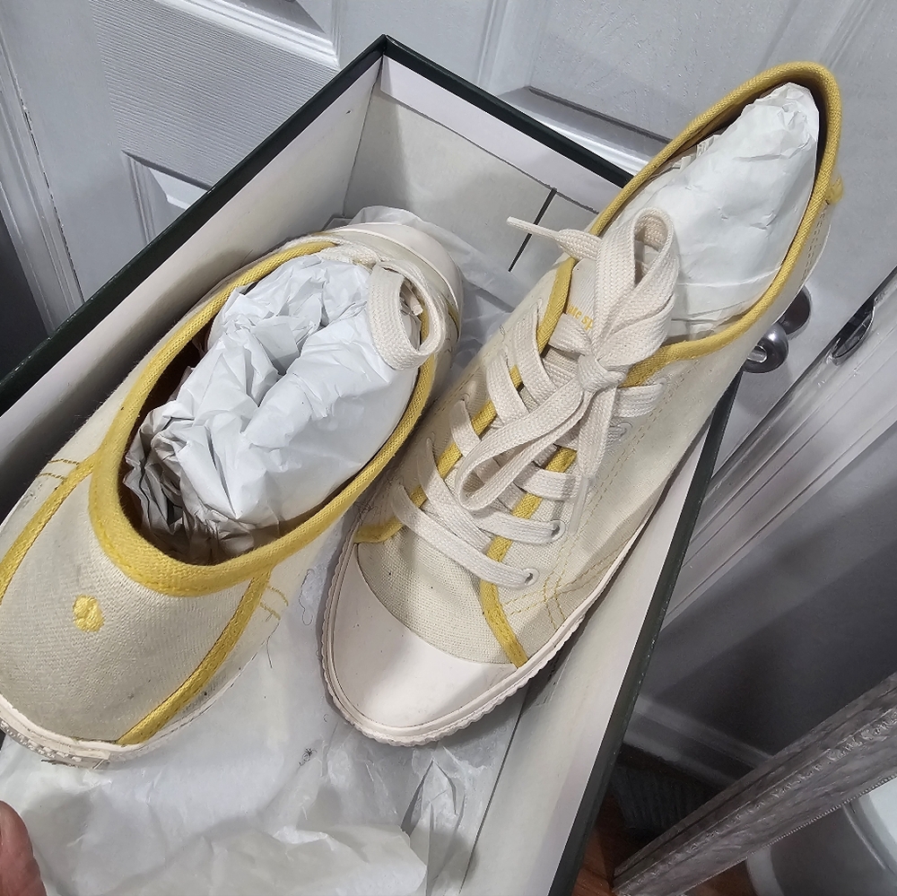 Kate Spade Stylish Yellow and Cream Women's Sneakers
